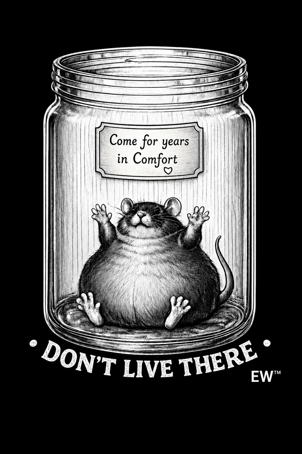 Come for Comfort... Don't Live There | Inspirational Tee - Image 3