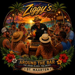 Ziggy's Around the Bar – St. Maarten Legendary T-Shirt